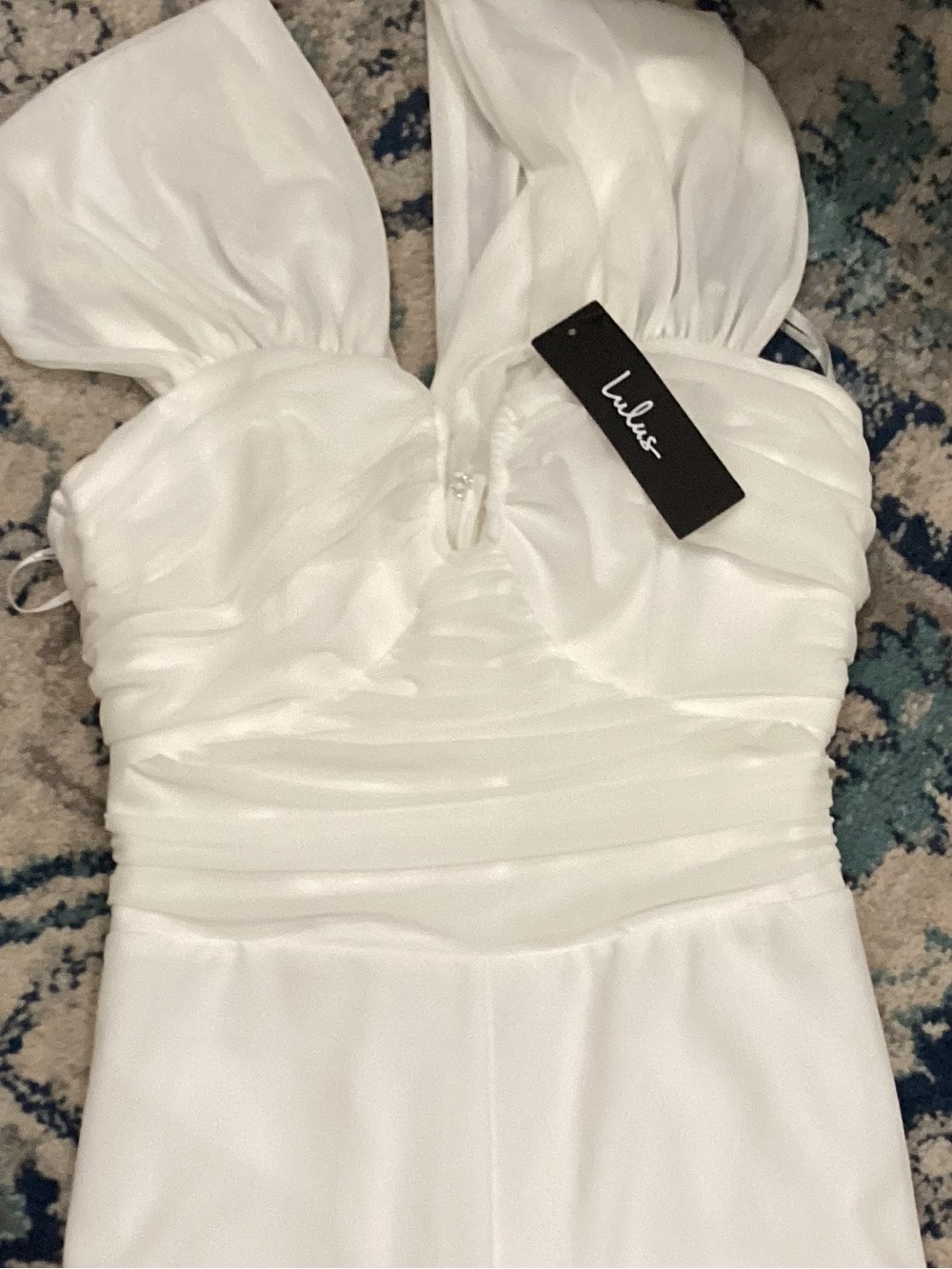 Windsor White Strapless Sweetheart Jumpsuit